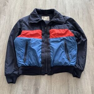 Vintage TYROLIA by Head Ski Jacket Snow Winte Blue Puffer Men's Large 80's